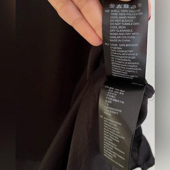 Reiss Women's Black Top, US 2 - Picture 6 of 6